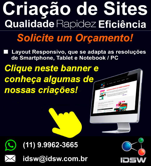 Apresentação sites prontos responsivos IDSW